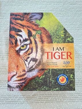 NEW Sealed Madd Capp I AM Tiger 550 Piece Shaped Jigsaw Puzzle Poster